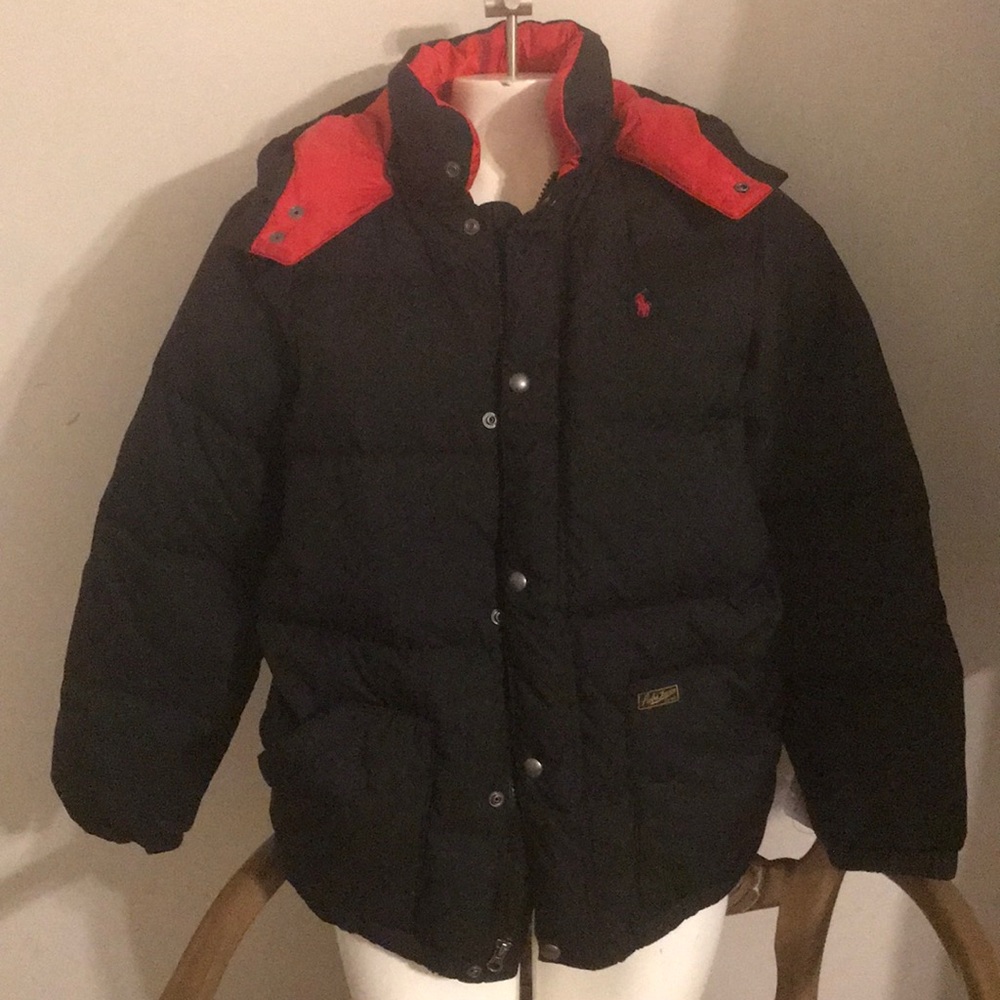 Sold Ralf Lauren Down Coat Kids Black/Bloomingdale’s
